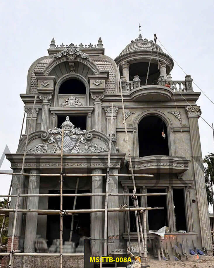 Đấu cột, chướng phù điêu mặt tiền nhà phố biệt thự tại thanh hóa nghệ an TTB008A